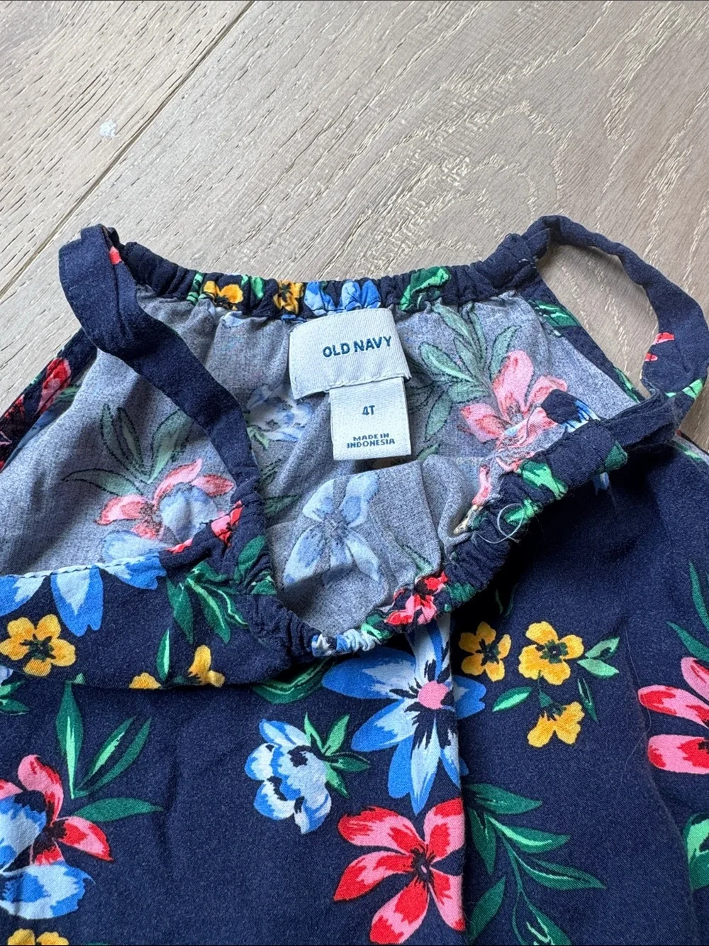 Old Navy Navy Floral Dress